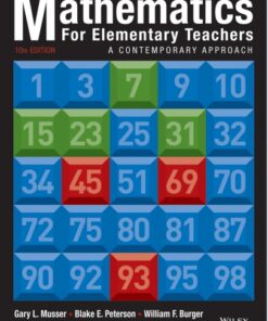 Mathematics for Elementary Teachers A Contemporary Approach 10th Edition