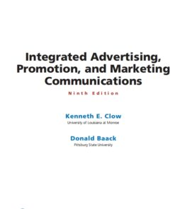 Integrated Advertising, Promotion, and Marketing Communications 9th Edition