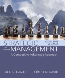 Strategic Management A Competitive Advantage Approach Concepts and Cases 16th Edition