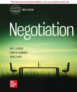 Negotiation 9th Edition