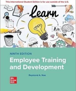 ISE Employee Training and Development 9th by Raymond A. Noe
