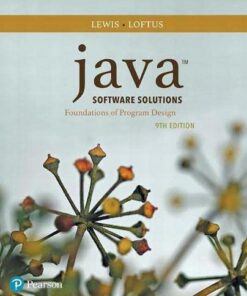 Java Software Solutions 9th Edition by John Lewis