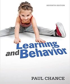 Learning and Behavior 7th Edition by Paul Chance