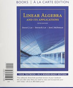 Linear Algebra and Its Applications 5E - Lay