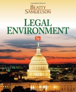 Legal Environment 5th Edition by Jeffrey F. Beatty