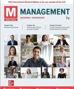 ISE M Management 7e Edition by Thomas S. Bateman