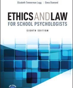 Ethics And Law For School Psychologists 8th Edition by Susan Jacob