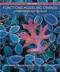 Functions Modeling Change A Preparation for Calculus 5th Edition