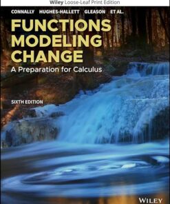 Functions Modeling Change A Preparation for Calculus 6th Edition
