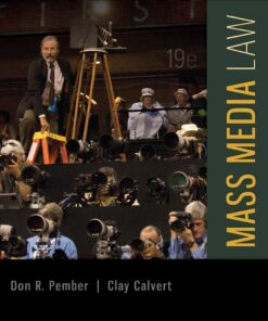 Mass Media Law 19th Edition by Pember