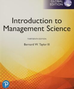Introduction to Management Science, 13th Global Edition