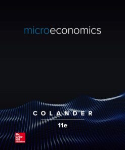 Microeconomics 11th Edition David Colander