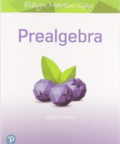 Prealgebra 8th Edition by Martin Gay K. Elayn