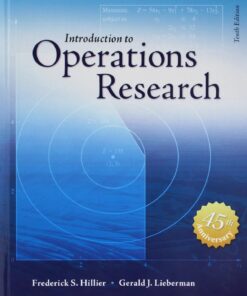 Introduction to Operations Research 10th Edition by Frederick S Hillier