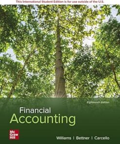 Financial Accounting ISE 18th Edition