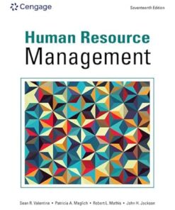 Human Resource Management 17th Edition by Sean Valentine