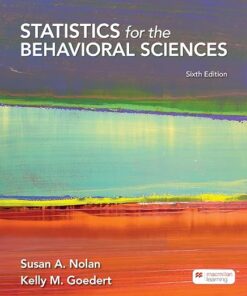 Statistics for the Behavioral Sciences 6th Edition by Susan